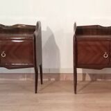 1950s Rosewood Nightstands, Mid Century Designer Nightstand