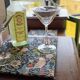 Art Deco Gin Buffet, painted in Farrow and Ball with a William Morris-inspired interior