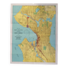 Carte ancienne Seattle Etats-unis