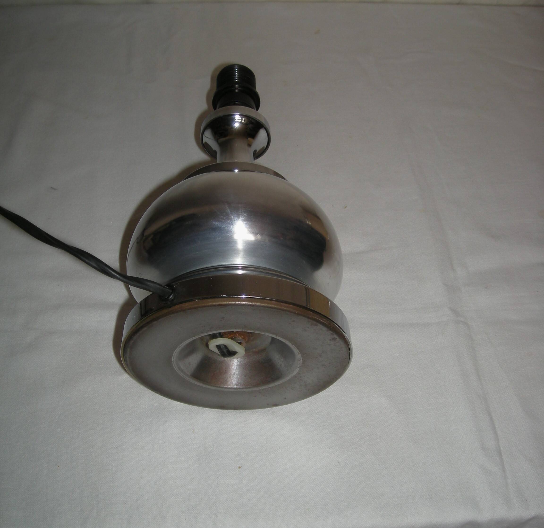 Lampe en aluminium des années 70