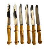 Produit BHV Set de 6 couteaux a fruit manches bambou lames Solingen