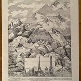 Lithograph on height (mountain) - 1930