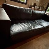 3-seater canapé in glazed calf leather