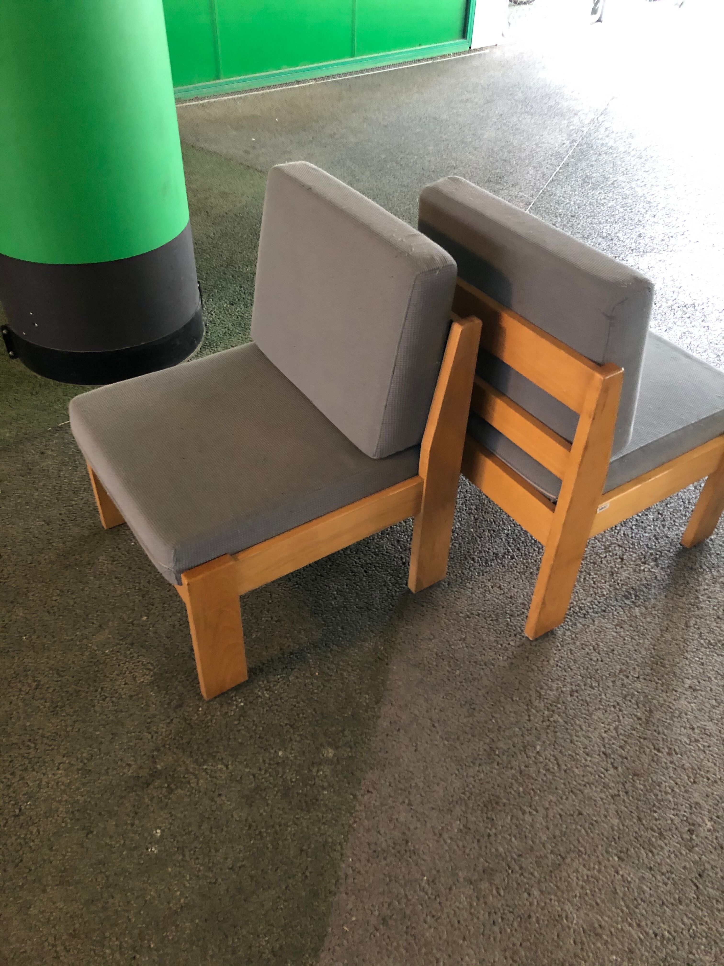 Fauteuil vintage en pin 1980