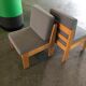 Fauteuil vintage en pin 1980