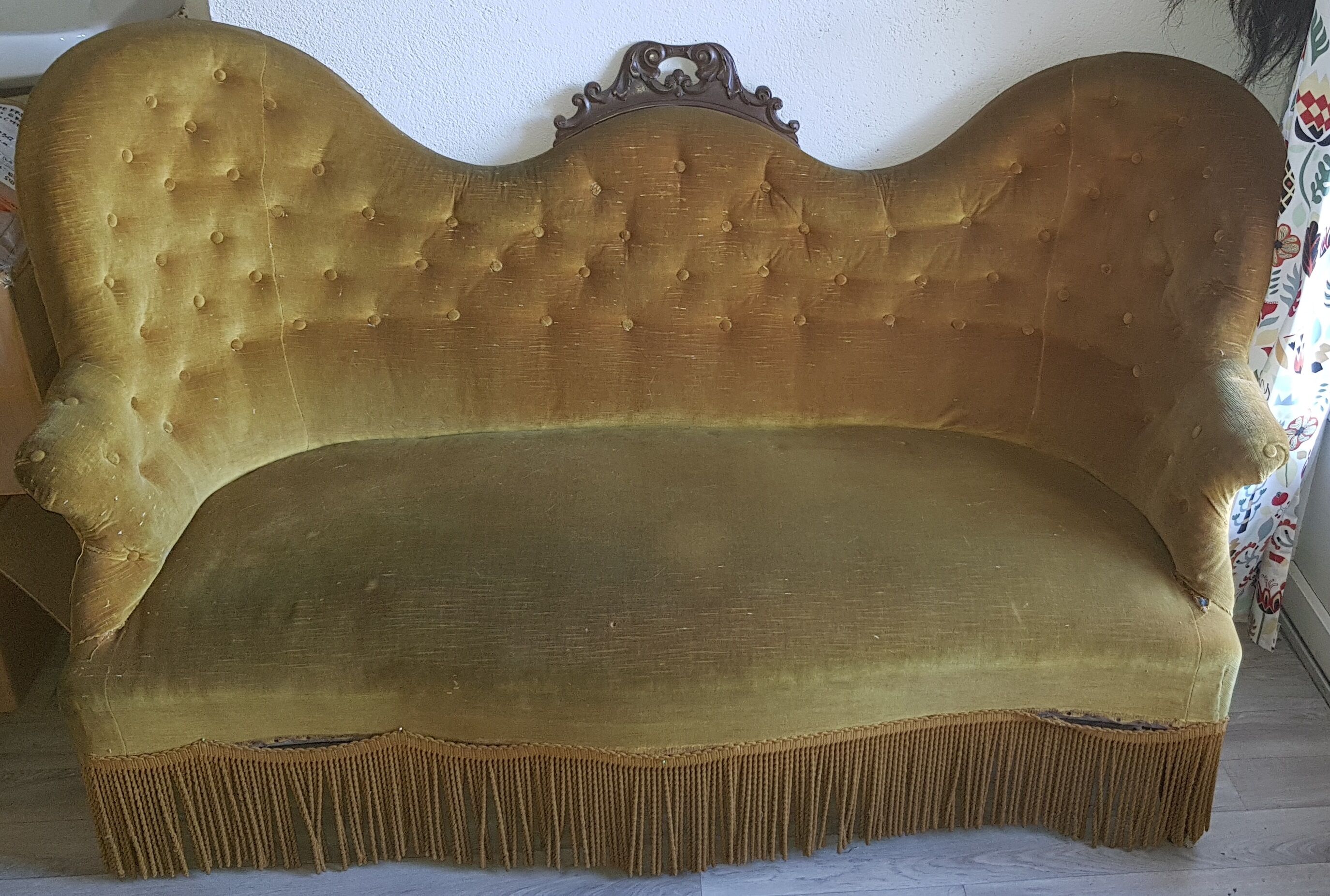 Sofa 3 places time Louis Philippe