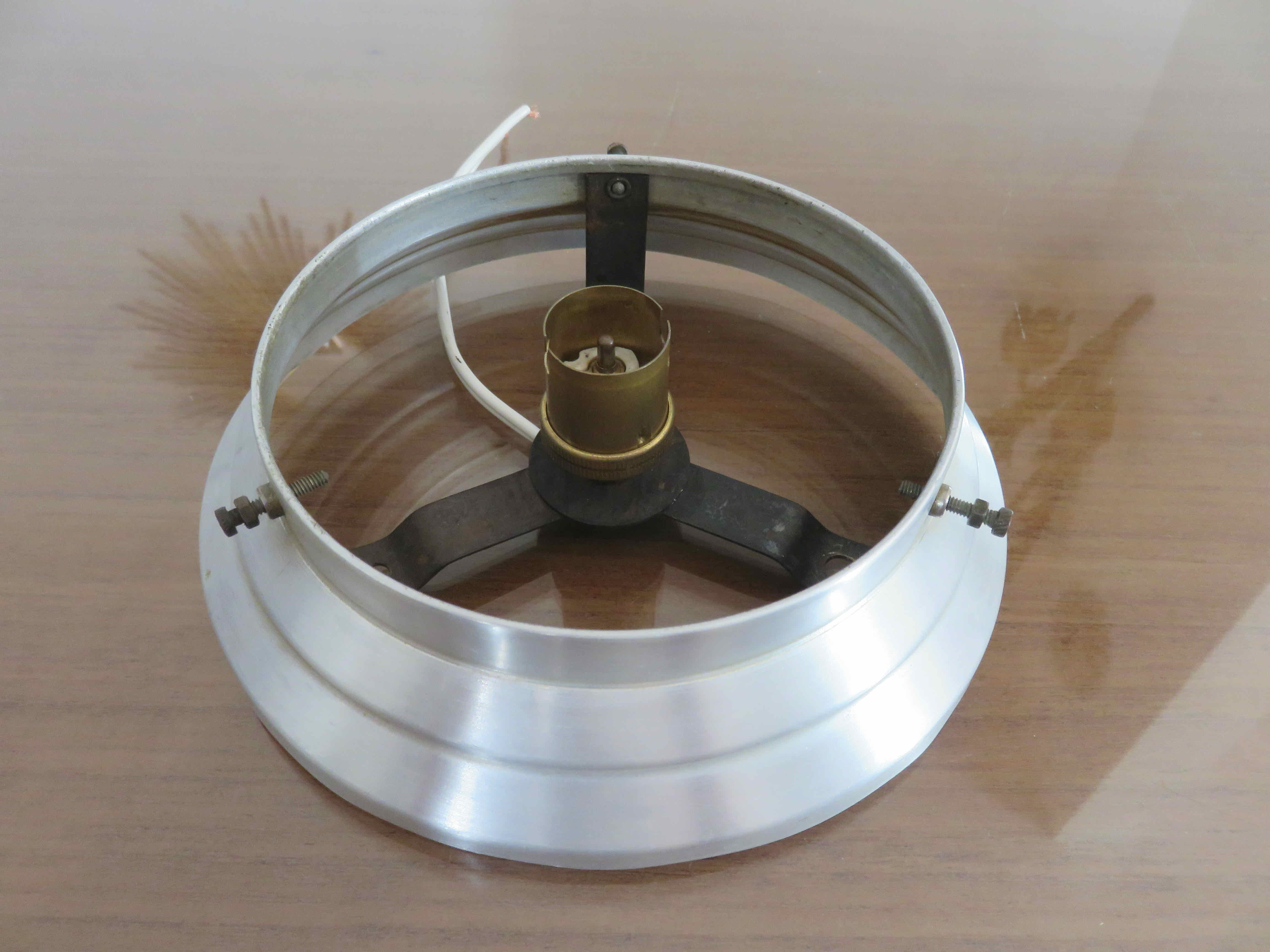 Ceiling lamp opaline ball white 30 years 40