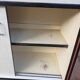 Buffet formica rouge blanc gris - année 1960