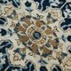 Large Navy Blue Antique Persian Rug, 293x391Cm