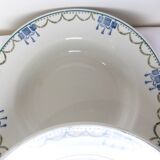4 vintage deep plates from St Amand 220625