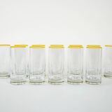 Set of highball glasses, Italian design, 1970s, manufactured in Italy