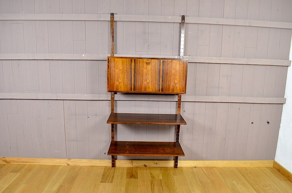 Danish wall system in Rio Poul Cadovius rosewood 1960