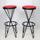 2 Tabourets Thonet 1950