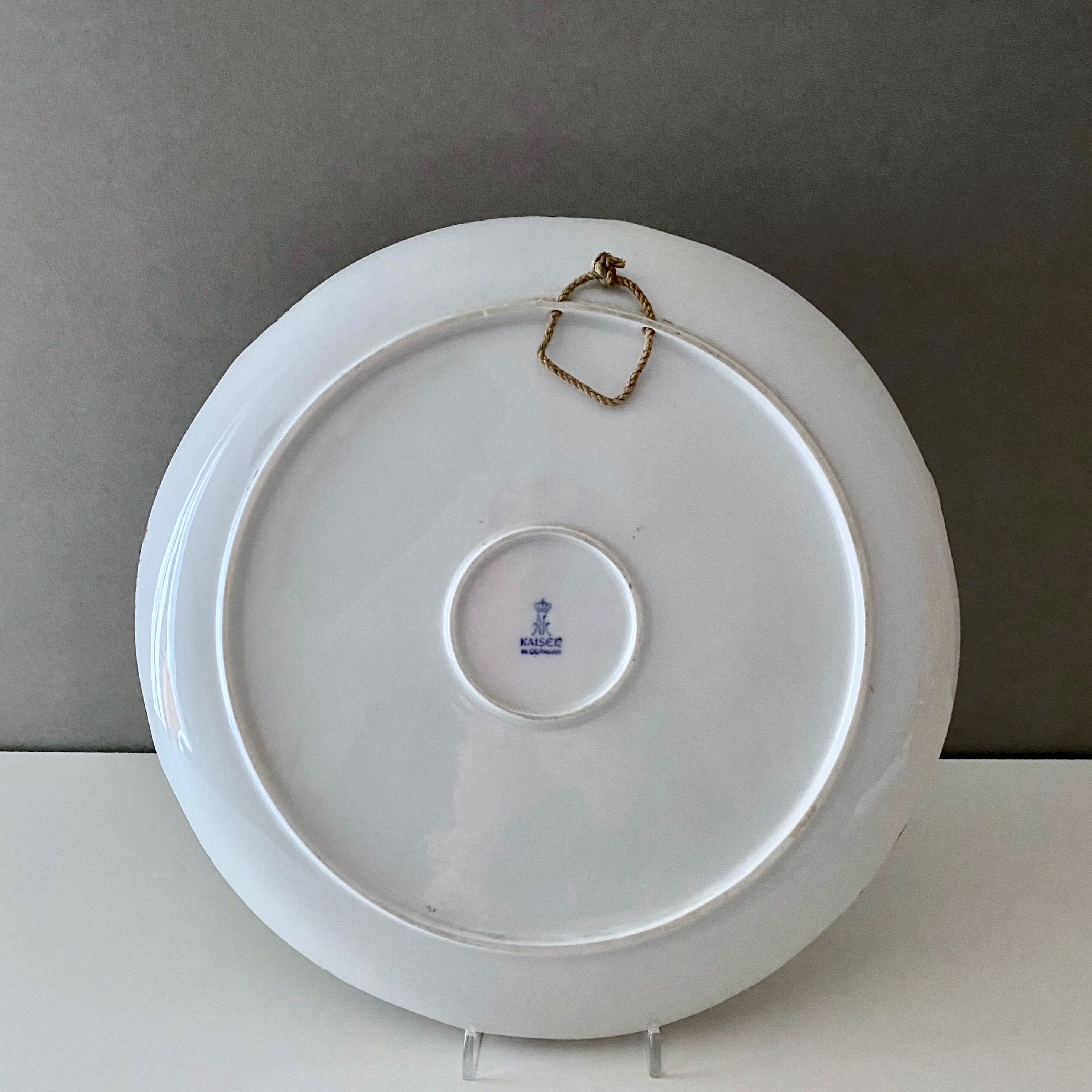 Kaiser Porcelain wall plate, hand-painted plate, fairy tale, wall decoration.