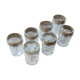 Liquor glasses with golden liserets
