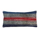 Vintage turkish kilim cushion cover , 30 x 60 cm