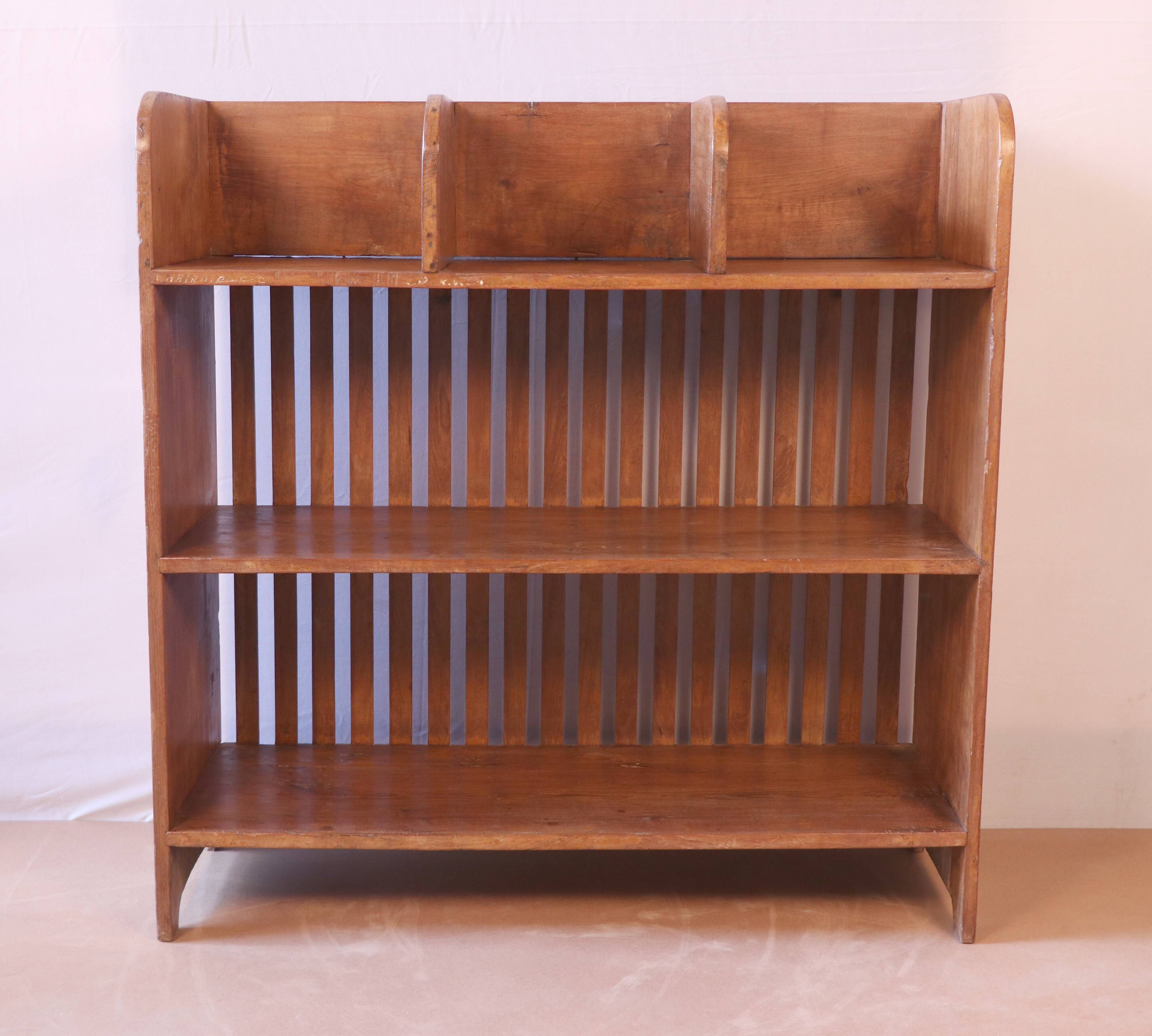 Old Burmese teak administration shelf