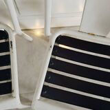 Trio of Tolix style metal chairs