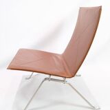 Lounge Chair Model PK 22 Made In Walnut Elegance Leather By Poul Kjærholm For Fritz Hansen