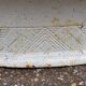 French cast iron oval jardinière planter white