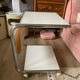 Chrome magazine holder coffee table from the 80s