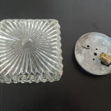Glass square ceiling light