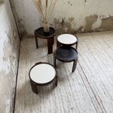 Nido 780 G stackable coffee tables. Frattini for Cassina