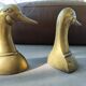 Paire de canards en laiton serre-livres