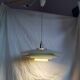 White pendant light, Scandinavian, space age, Poulsen style, 1990.