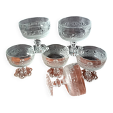 6 coupes vintage à pied pour cocktails glaces