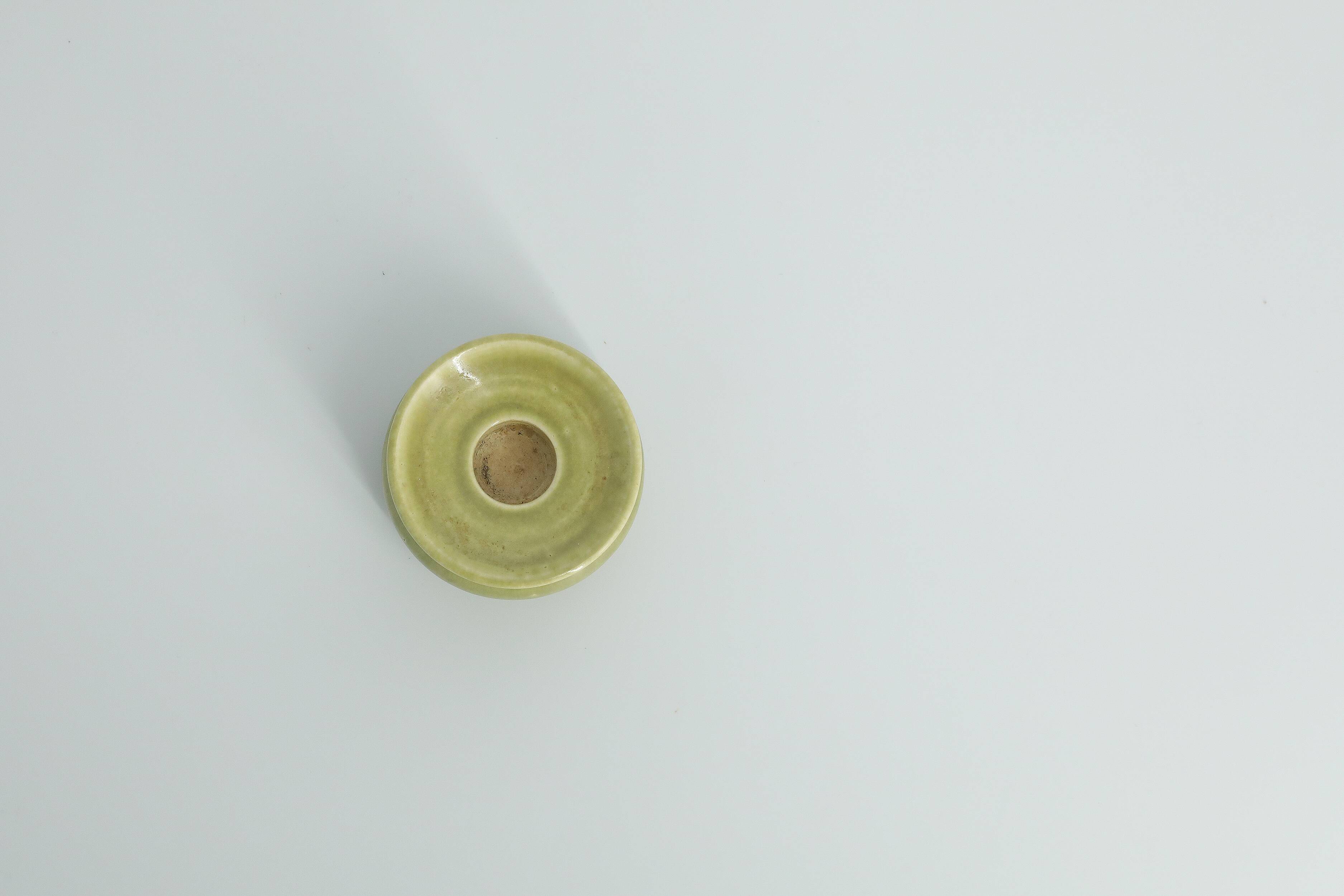 Mid-century Scandinavian collector's candlestick in stoneware by Gunnars Keramik.