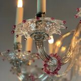 Two Tier Multicolor Murano Glass Venetian Chandelier