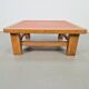 Brutalist Oak Coffee Table with Terracotta Tiles, 1950s