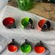 Six Vallauris ceramic coffee cups