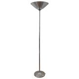 Art deco, machine age style, floor lamp, uplighter
