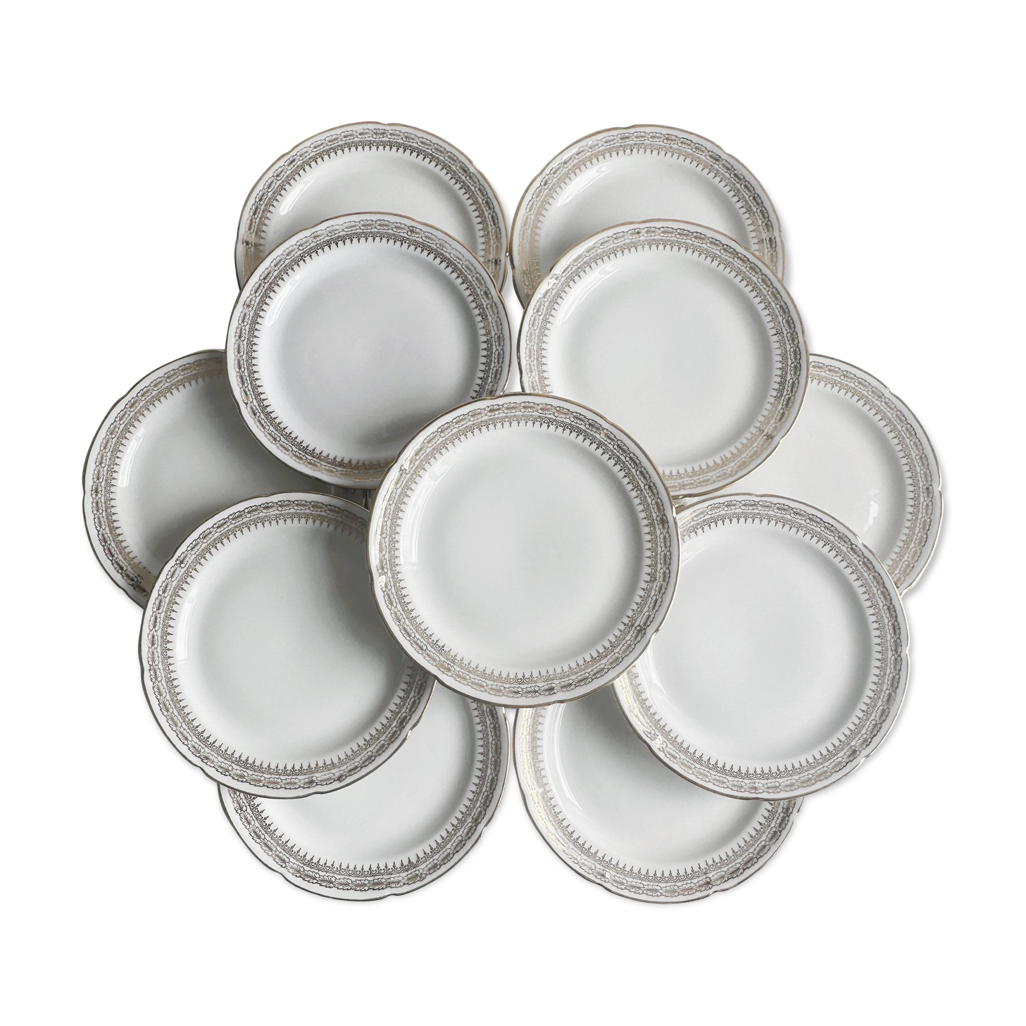12 dessert plates