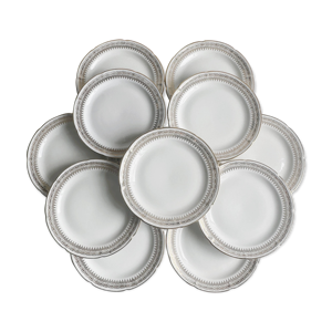 12 assiettes à dessert