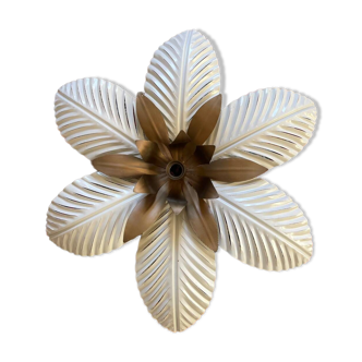70s floral light fixture