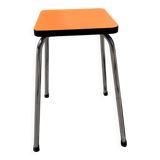 Orange Formica stool