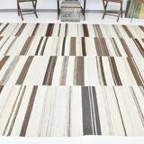 Tapis de salon 9x12, doux, beige et marron, turc, 267x369 cm, SK 33650