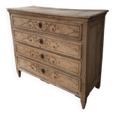 19th century carved oak chest of drawers