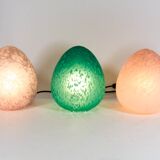 Glass egg lamp 80s