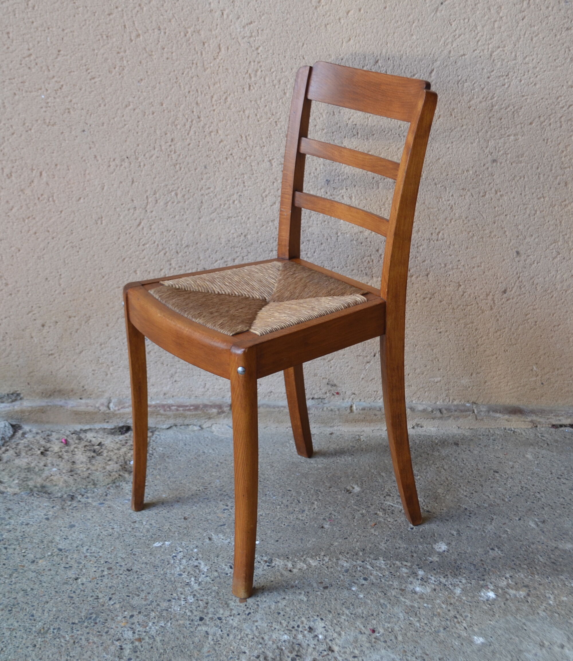 6 Luterma bistro chairs - Monobloc system - 1950s - vintage