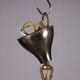 Antique brass and crystal chandelier, Italy, 1930s-40s.