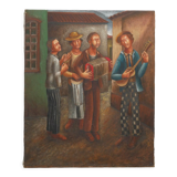 Old painting on canvas signed Tobias Marcier