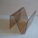 Modernist magazine holder pop space age plexiglas smokes vintage 70 years
