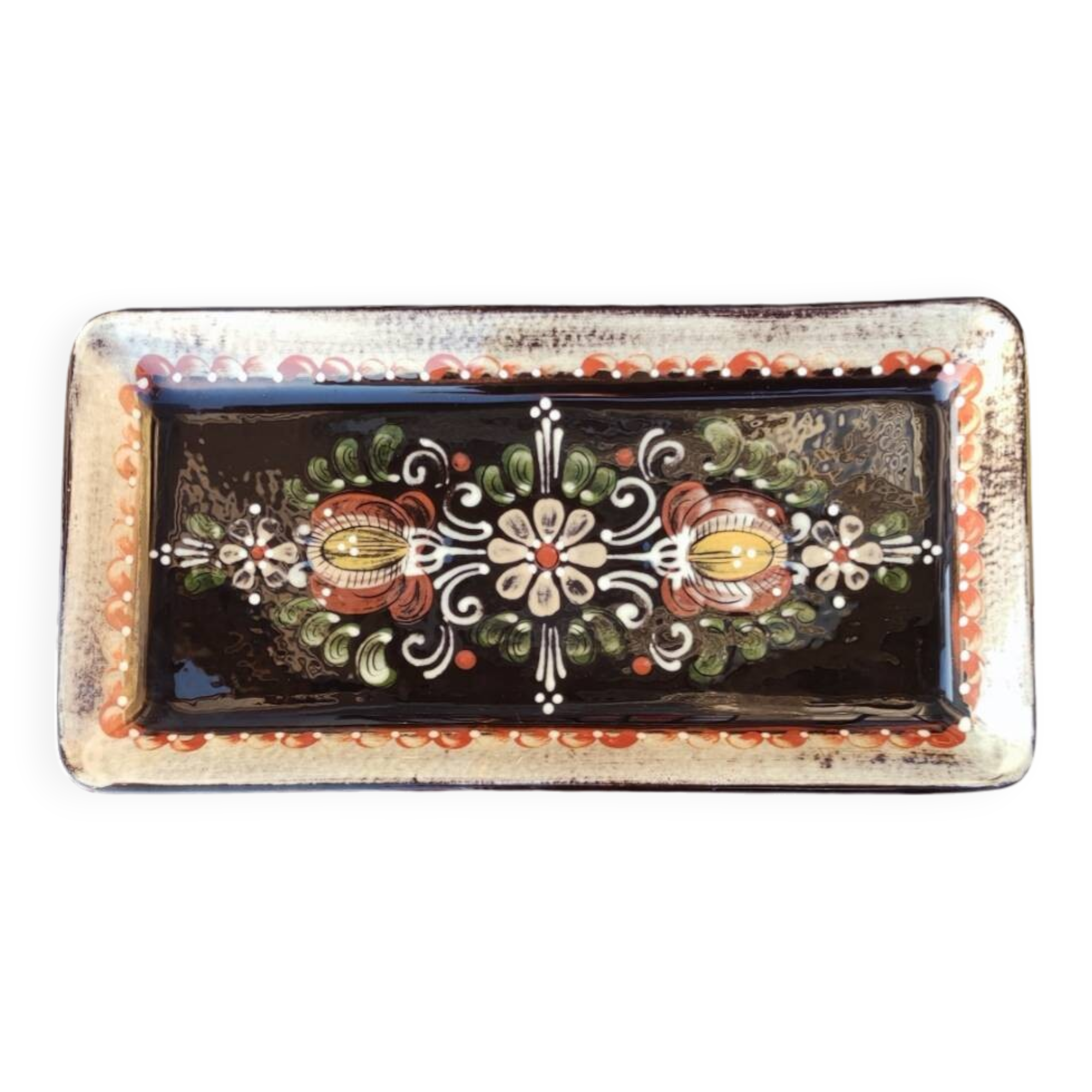 Antique decorative plate Handarbeit Kohler Biel