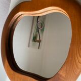Miroir pomme en bois