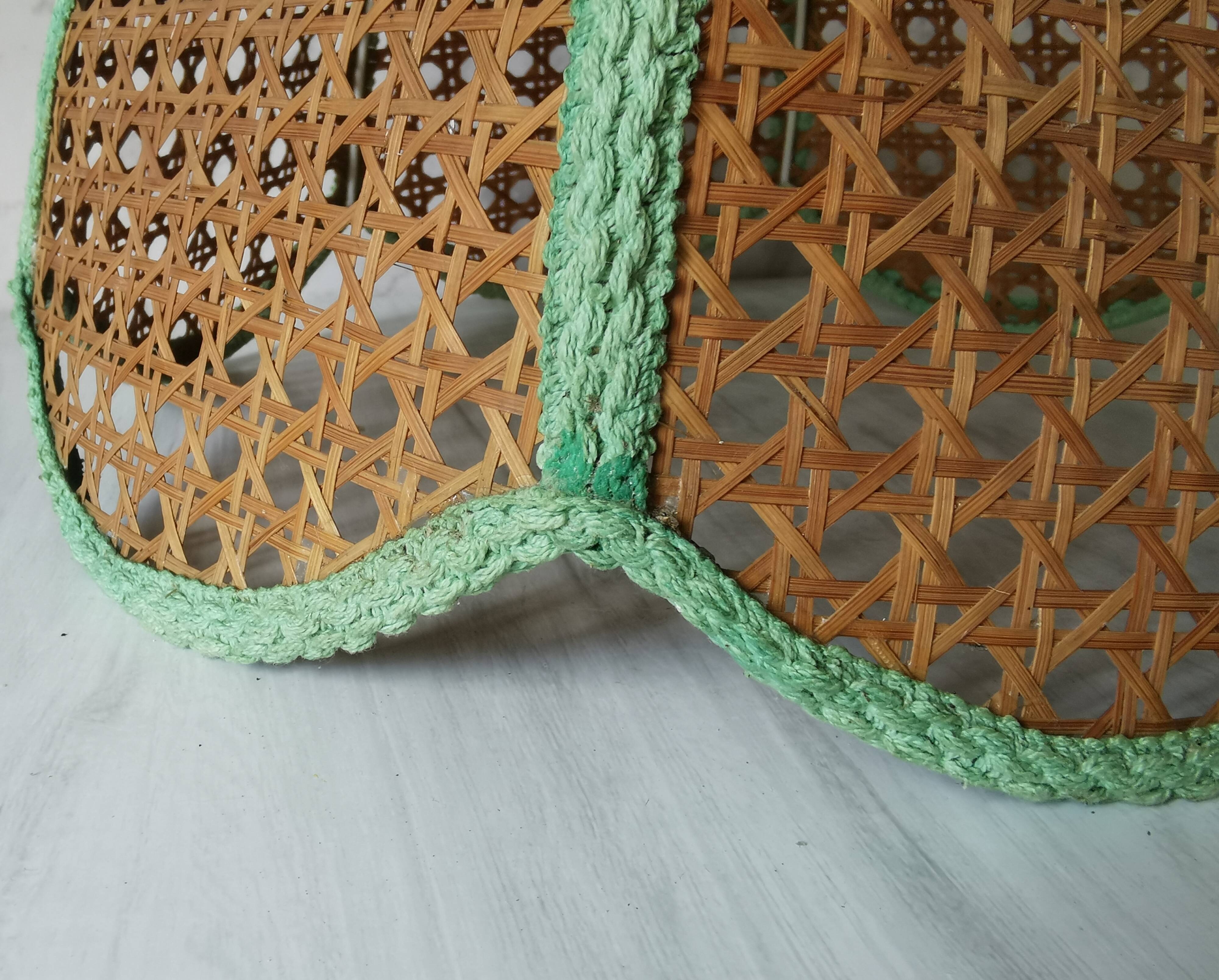 Vintage cane lampshade