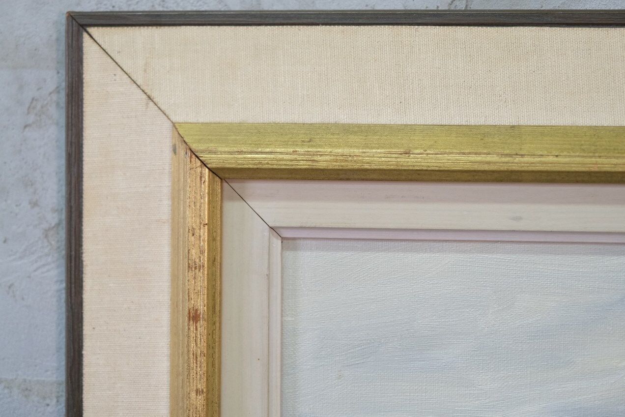 Hjamar Lindblom, Swedish Modern Landscape, 1960s, Oil on Canvas, Framed